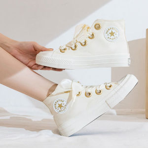 IDEALIFESHOES Sneaker cewek Sepatu Wanita Kanvas Pita Santin Hightop Import Casul Shoes Casual Korea Style Kekinian PITA