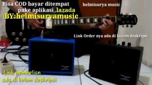 Ampli gitar X mini 4inch sudah distorsi aux headphone suara mantap