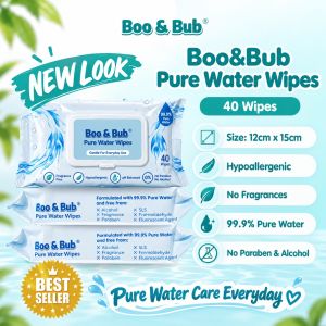 🐘Boo & Bub🐘Baby Hand Mouth Wipes / Wet Tissue | Alcohol-free paraben-free fragrance-free wipe / Tisu Basah Bayi