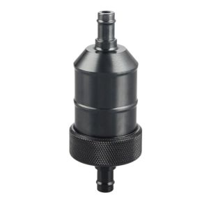 LIUJIR Hợp kim nhôm Bộ Lọc nhiên liệu nhôm xe máy 8mm Với lõi đồng 8mm Bộ lọc xăng xe máy Phổ thông Sửa đổi Nội tuyến xăng dầu ô tô Xe máy Pit Dirt Bike