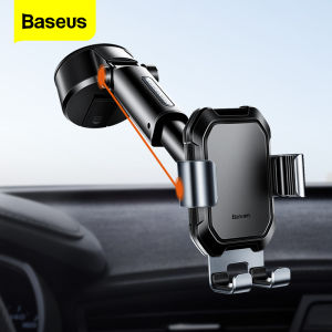Baseus Gravity Car Holder Stand for 4.7-6.5 Phone 360 Degree Strong Suction Cup Car Mount Holder for iPhone 12  12 Pro 12mini  iphone 11 Samsung Xiaomi HuaWei Vivio Realme Phone Car Dasboard  Holder Stand