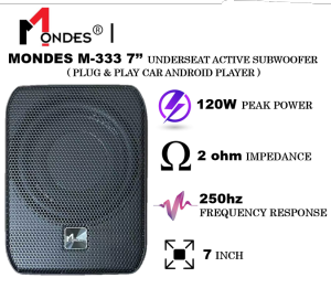 Mondes Plug And Play For Car Android Player Underseat Ative Subwoofer M-333