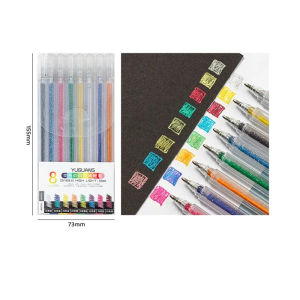 1mm Head Metal Flash Neutral Pen School Student Supplies Creative Hand Ledger Art Painting Graffiti Color-changing Pen