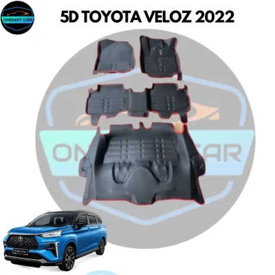 5D CAR CARPET KARPET KERETA TOYOTA VIOS 2019/VIOS 2023 /YARIS 2020/HILUX VIGO/HILUX REVO/CAMRY/AVANZA/INNOVA/COROLLA CROSS 5D KARPET 2 LAYER