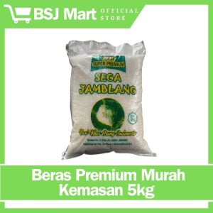 BSJ Mart - Beras Premium Sega Jamblang Isi 5kg Putih Bersih Murah Berkualitas Poles Mesin Modern