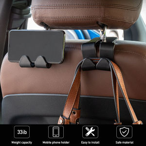 Móc Treo Ghế Sau Xe Hơi Đa chức năng Móc Treo túi quần áo ô dù Phụ kiện thu dọn ô tô