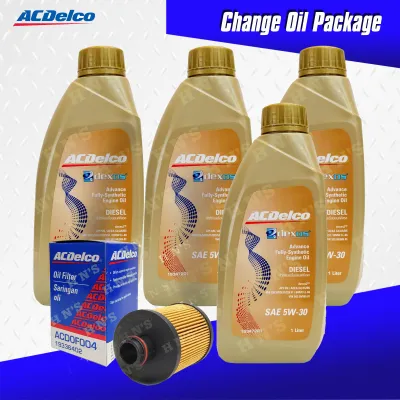 ACDelco Fully Synthetic 5W-30 Oil Change Package for Chevrolet Spin 1.3 Diesel