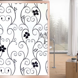 สติกเกอร์ทึบแสงหน้าต่างวอลล์เปเปอร์กระจกความเป็นส่วนตัวฟิล์มหน้าต่างบังแดดมีกาวในตัว