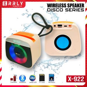 ERRLY Bluetooth Speaker Wireless X922 LED Disco RGB Speker Portable TWS 2 IN 1 Power Bass + Stand Hp