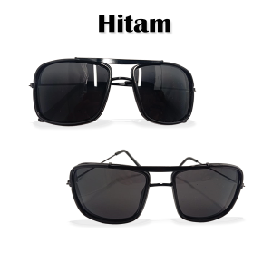 READY COD Kacamata Gaya Korea / Kacamata Premium Anti Uv Model Aviator Tony Stark Frame Metal - SUNGLASSES FASHION NEW TREND