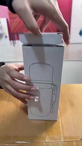 550Ml Peacock Peony National Style Retro Vacuum Thermos Cup with Lifting Rope Portable Water Cup Delicate Tea Cup Water Bottle