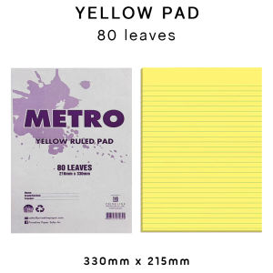 YELLOW PAD Excellent Trigem MetroIdols 80 Leaves School College use Office & School Supply