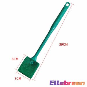 fish tank glass cleaner brush double-sided aquarium brush algae scrubber with Long Handle