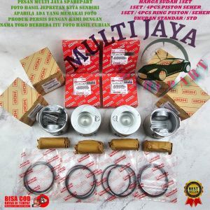 PISTON DAN RING PISTON KOMPLIT HIINO DUTRO HT130 130HT 1SET