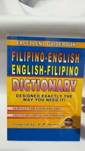 Filipino-English/English-Filipino Dictionary Medium 192pgs