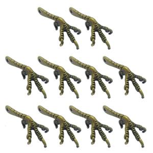 Pack of 10 Vintage Style Bird Claw Ornaments Jewelry Findings Suitable for Living Room Bedroom and Party Decoration