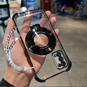 For Realme 7 pro realme 7i realme c17 Softcase Silicone shockproof Cover with holder and Lanyard