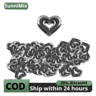 80Pcs Acrylic Heart Beads for Jewelry Making Assorted Handmade Heart Shape Loose Spacer Beads for Pendant Earring Necklace