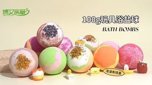 12PCS Organic Kids Bath Bombs with Cute Animal Toys Inside Ocean Fun for Bath Time Gentle on Skin