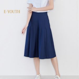 Eyouth 10104 Woman wide-leg pants high waist casual Culotte pants women