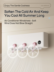 Prevent headaches 360-degree rotating air guide Removable and washable air conditioner air guide Suction cup air conditioner comb Anti-direct air conditioner wind shield Strong suction cup fixed to prevent falling