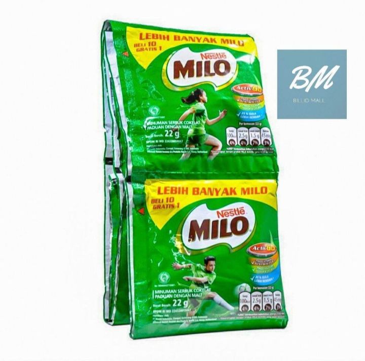Milo Active Go 1 Renceng (isi 10 Sachet 22 gr)