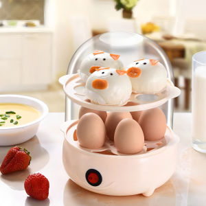 Electric Egg Steamer Egg Boiler 150W Fast Egg Cooker with Anti-Dry Burn Protection for Healthy Breakfast Cooking