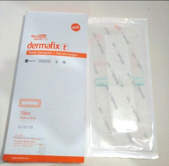 Dermafix plester luka kedap air cesar operasi sesar steril dermafix 10x25cm 1 pcs Besar