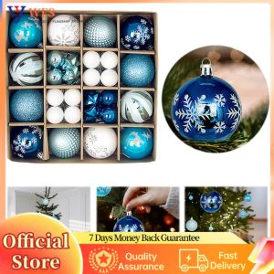 Christmas Party Decorations 44Pcs Plastic Xmas Balls in Bright Colors for Tree and Home Festive Decor