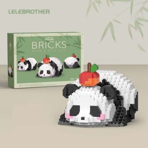 Chinese Panda National Treasure Animals Panda Mini Building Blocks Toys all Kinds of styles Cute Cartoon