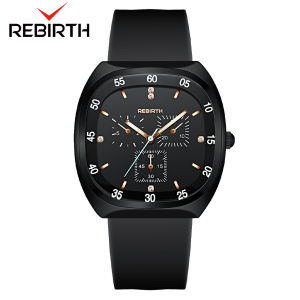 REBIRTH Jam Tangan Wanita Anti Air Original Kasual Mode Tali Silikon Jam Tangan Cewek