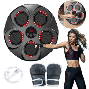 Intelligent Music Boxing Training Machine Bluetooth-Compatible Boxing Practice Wall Target USB Charging 9 Modes for Boxing Sports Agility Reaction