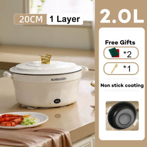 [COD]5L Electric Cooker  Multi Cooker Non-Stick Pot Big Capacity 1000W Multi Electric Pot Hot Pot Electric Wok Electric Frying Pan
