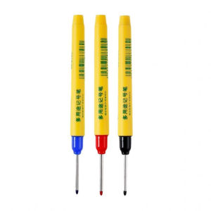 3Pcs/Set Multipurpose 33mm Long Head Markers Pen Waterproof Quick-drying Woodworking Decoration Deep Hole Marker Pen