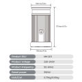 Cafelffe Automatic Electric Milk Frother Machine | Hot/Cold Latte Cappuccino Automatic Milk Warmer 230ml (3 pin Malaysia Plug). 