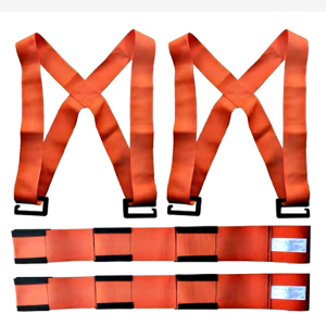 2PCS Lifting Moving Strap Furniture Transport Belt In Shoulder Straps Team Straps Easier Conveying Forearm Forklift 2-Person Lifting and Moving Straps，Lift Move and Carry Furniture Appliances Heavy Objects