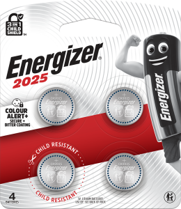 Energizer Lithium Coin 2025 Batteries 4pcs