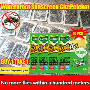 🔥 BUY 1 TAKE 1 🔥 10PCS/PACK Sticky Flypaper Flies Sticky Glue Trap Fly Catcher Fly Killer Pelekat Lalat Fly Trap Premium Quality Sticky Pad Fly Trap Sticky Pad Wave Insect Fly Perangkap Serangga Pelekat Serangga Fruit Fly Flies Insect Sticky