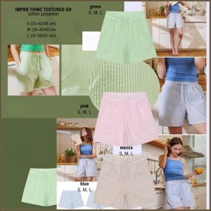 Celana Pendek Wanita Murah Imported Korea IMPKR Thinc Textured 4 Warna