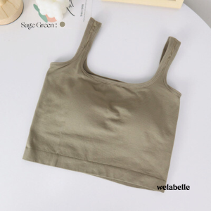 Welabelle Hailey Tank Top Basic Sport / Atasan Tanktop Crop Olahraga (T28)