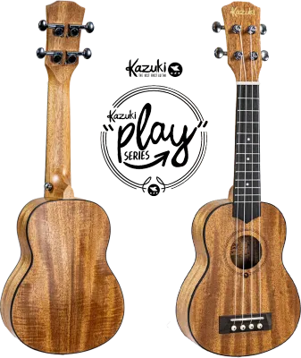 Ukulele Soprano Concert Kazuki Play Series อูคูเลเล่ ไซด์ โซพราโน่ & คอนเสิร์ต แถมฟรี จูนเนอร์และกระเป๋า อย่างดี