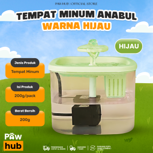 PAWHUB Pet Water Fountain / Tempat Minum Anabul Air Mancur / Dispenser Air Hewan Peliharaan Otomatis