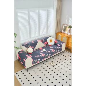 1/2/3/4/Cotton combination sofa cover/Floral pattern seat cushion/Back cushion/Backrest armrest pad —WanTong