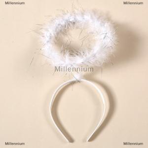 [COD] Millennium Giáng sinh biểu diễn bên ủng hộ lông thiên thần Headband cosplay trang phục thiên thần trang phục thiên thần Halo Headband