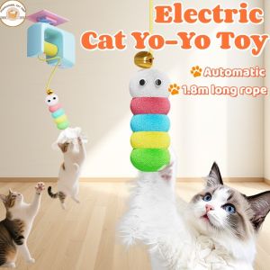 Electric Cat Yo-Yo Toy Automatic Interactive Door Hanging Toy Indoor Lifting Hanging Cat Stick Toy