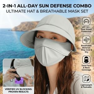 Summer multifunctional small mask outing hat