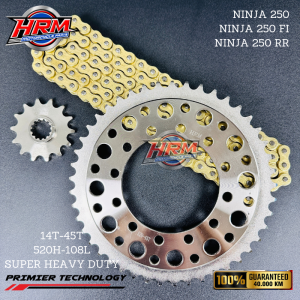 GEAR SET GIR SET RACING NINJA 250 SL MONO NINJA 250 FI 45T SILVER GOLD