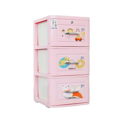 Chính hãng Qui Phúc tủ nhựa trẻ em 4 tầng Lucky ngang 38cm sâu 41cm