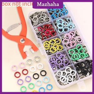 Mazhaha Plier Tool Colour Metal Snap Sewing Button Claw Set Hollow Solid Snap Fasteners Kit For Installing Clothes Bags