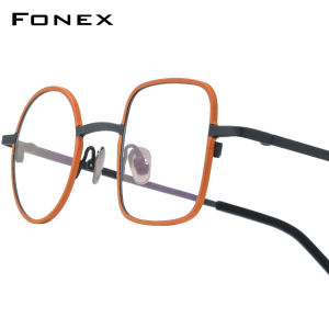 FONEX Pure Titanium Glasses Frame Women 2025 New Fashion Brand Design Irregular Eyeglasses Men Ultralight Japanese High-Quality Myopia Optical Prescription Eyewear 85801